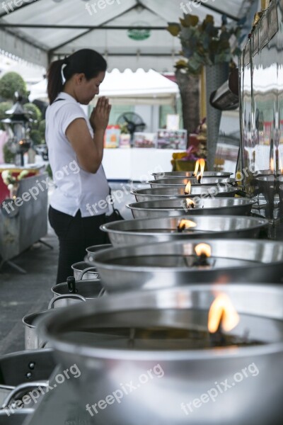 Prayer Flame Temple Fire Candle