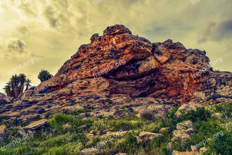 Cliff Rock Landscape Nature Formation