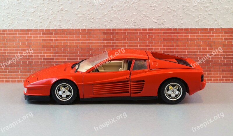 Model Car Ferrari Testarossa Speed Italy