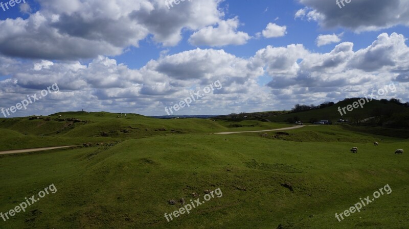 Meadow The Hills Pasture Land Free Photos