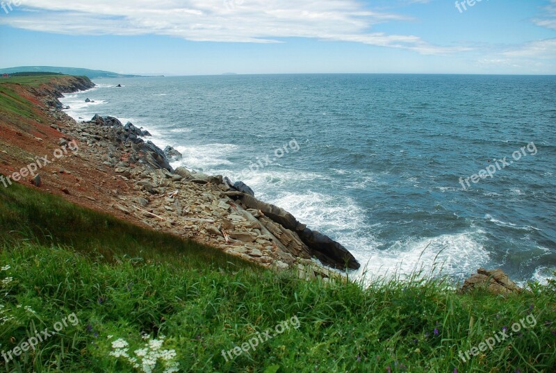 Ocean Atlantic Ocean Crag Cliff Coast