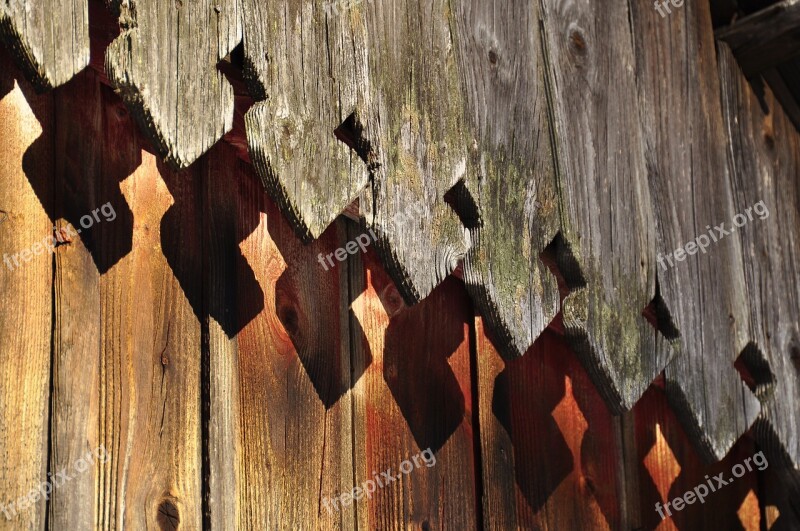 Wood The Roof Of The Old Building Wooden