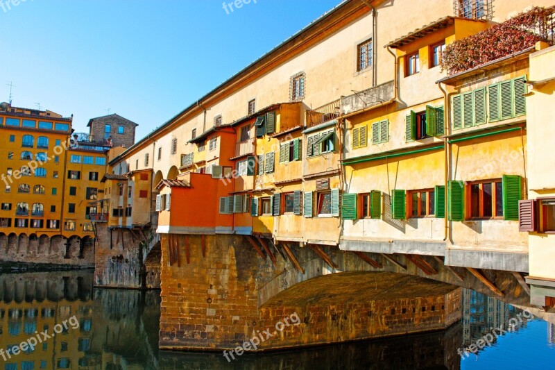 Ponte Vecchio Bridge Old Florence Italy