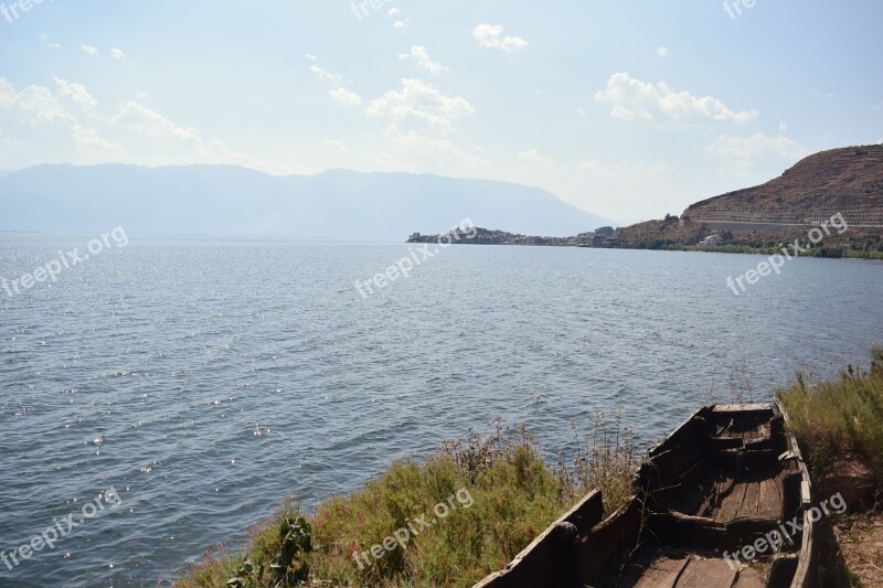 Lake China Dali Scenery Landscape