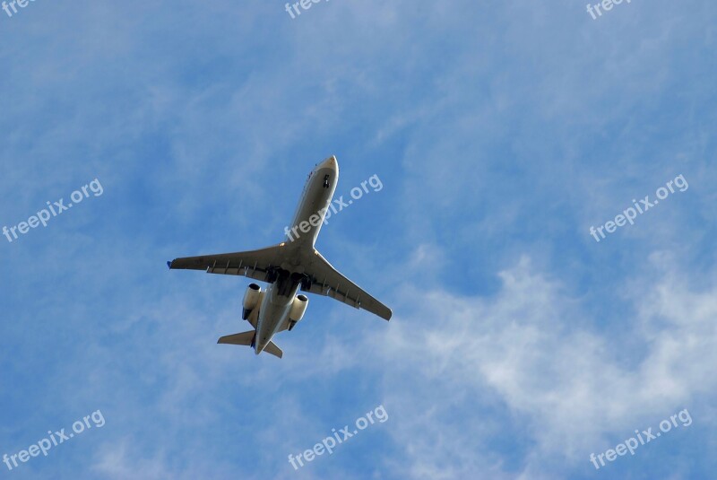 Commercial Jet Aircraft Flying Flight Jet