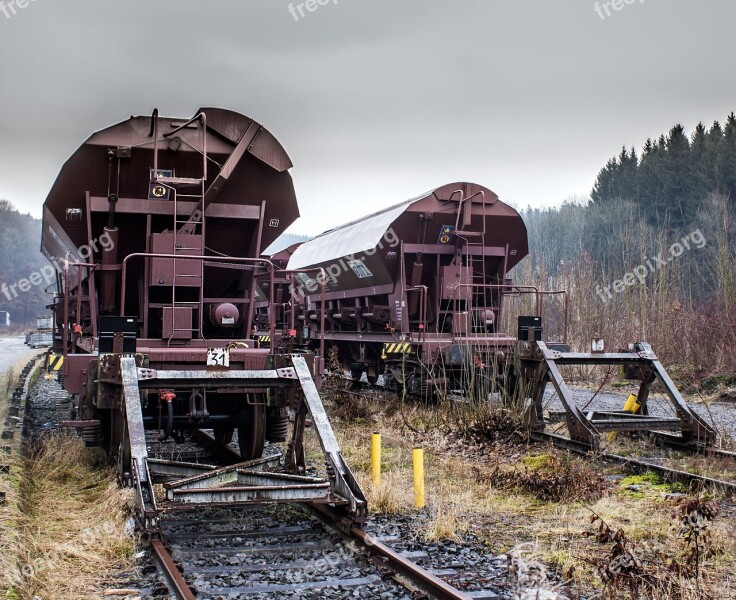 Train Gleise Rails Railway Railway Line