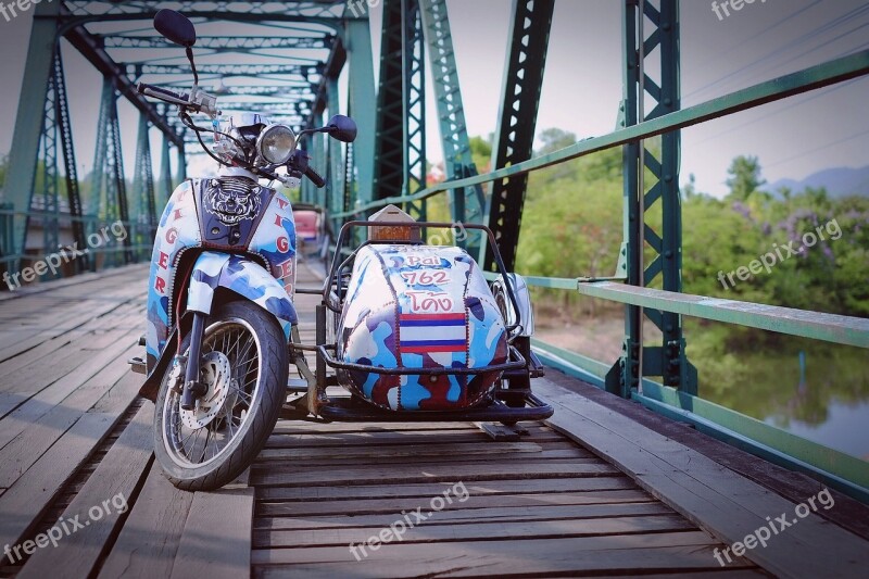 Thailand Chiang Mai Pai Two Stations Bridge Literature And Art