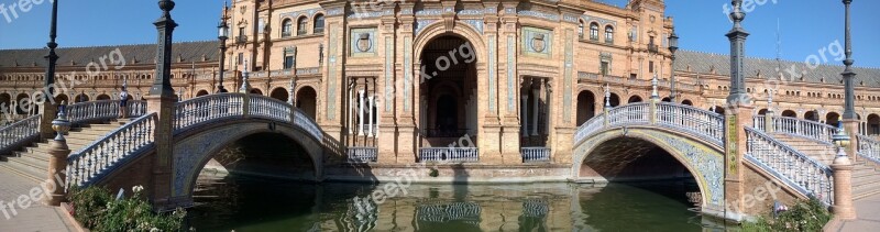 Spain Sevilla Palace Plaza De España Square