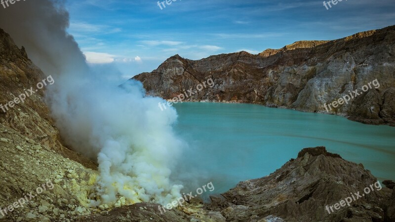 Sulfur Crater Lake Smoke Mountains