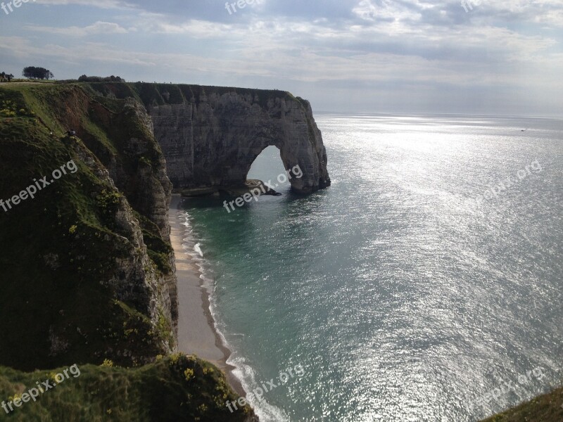 Etretat Cliff Sea Free Photos