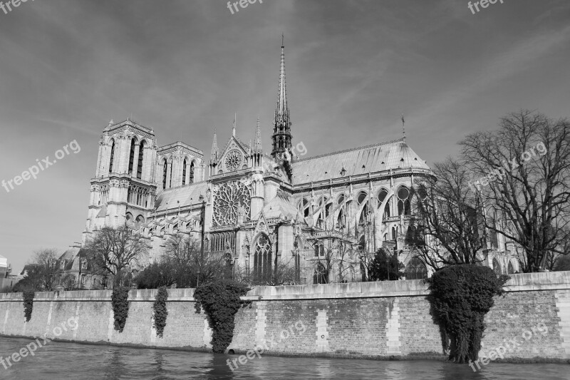 Paris Cathedral Notre Dame De Paris France Church