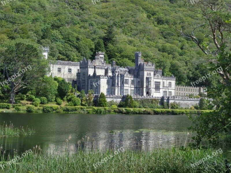 Castle Ireland Land Kylemore Abbey Free Photos