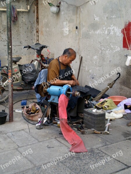 Shanghai Workshop Man Free Photos