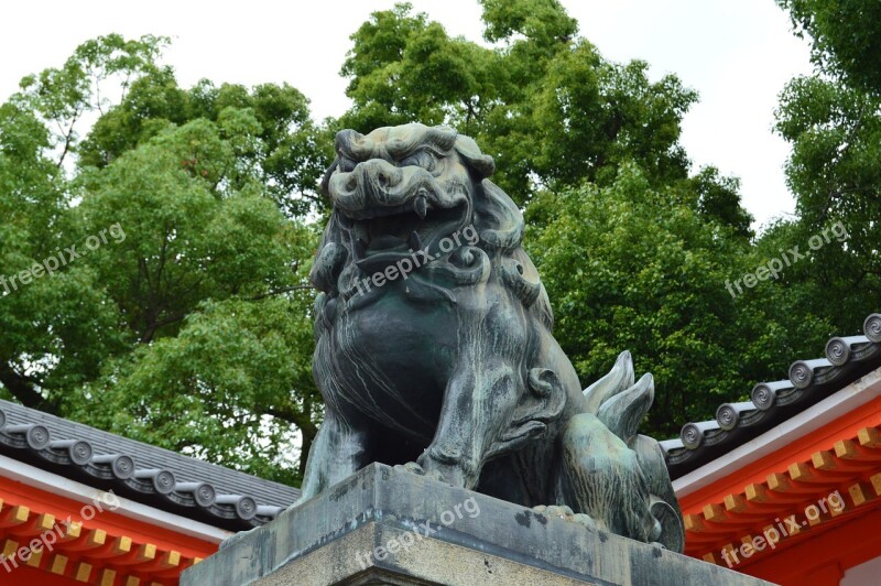 Japan Statue Dragon Garden Temple