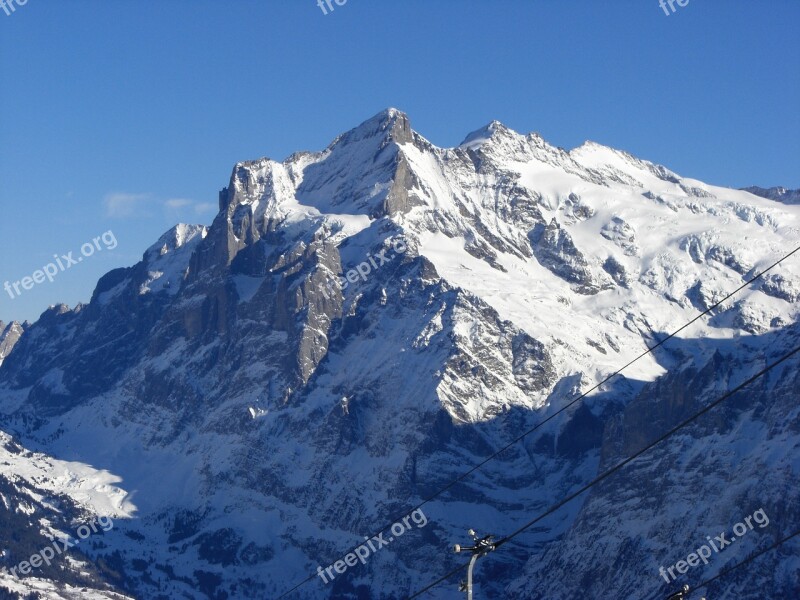 Wengen Mountains Bernese Oberland Free Photos