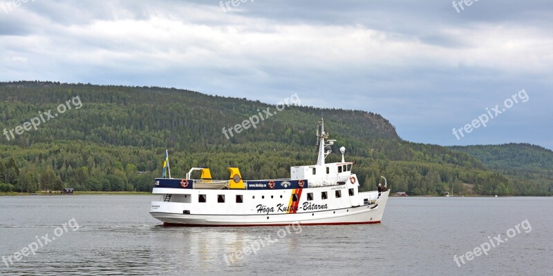 High Coast Boat View Water Nature