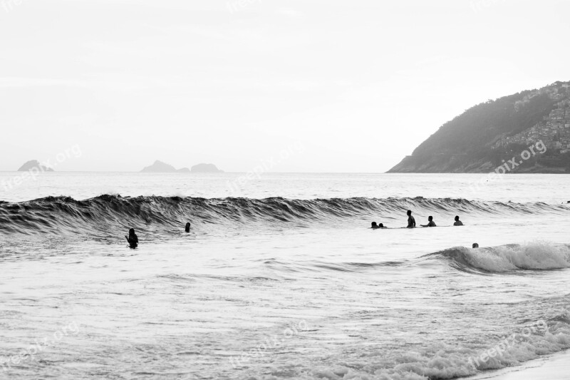 Ipanema Rio De Janeiro Brazil Beach Summer