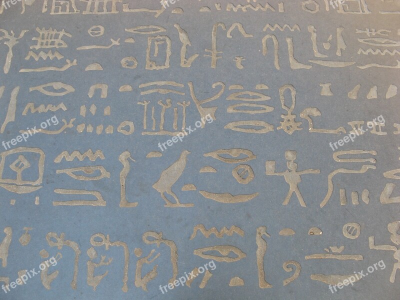 Hieroglyphs Egypt Champollion Figeac France