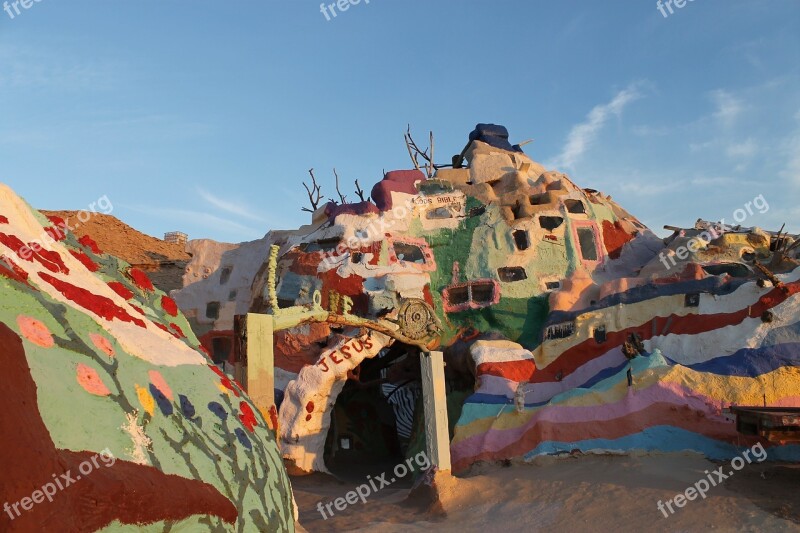 Salvation Mountain California Folk Art Religious Christian