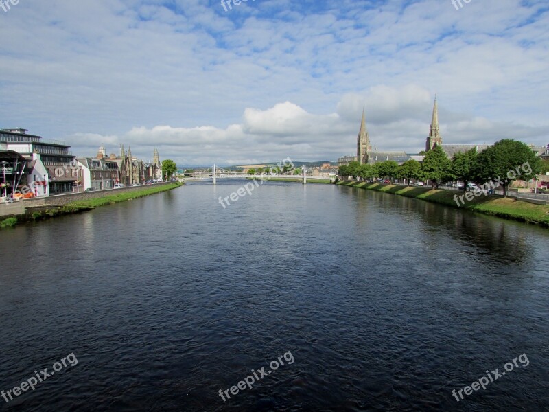 Scotland Inverness River Ness Scottish