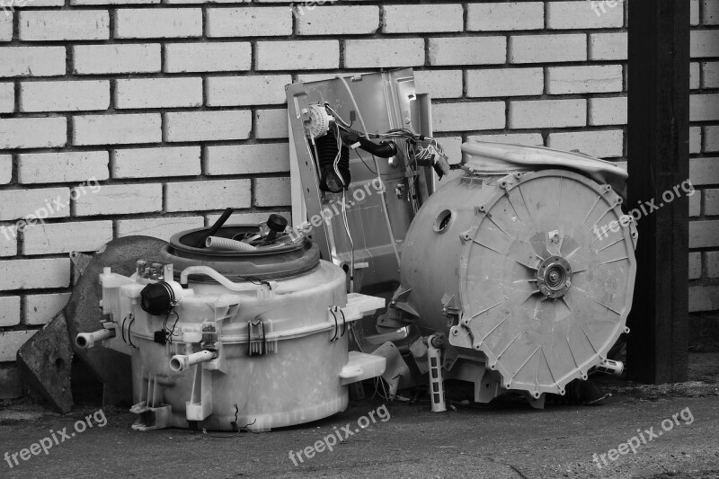 Drum Washing Machine Component Black And White Free Photos