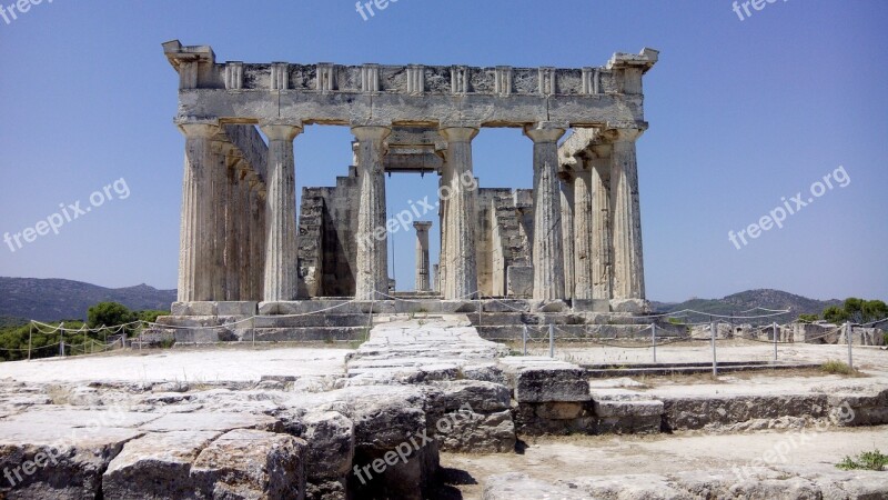 Afaia Temple Doric Free Photos