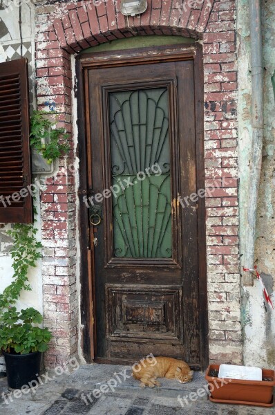 Old House Krot Greece Greek Island Village