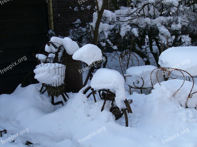 Winter Snow Frost Echten Drenthe