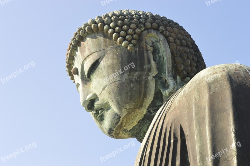 Japan Big Buddha Bronze Free Photos