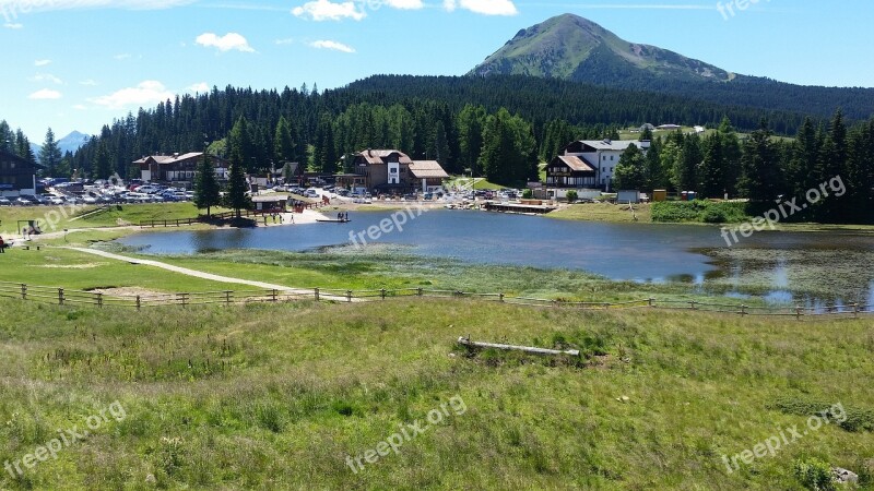 Terme Pond Alpine Landscape Free Photos