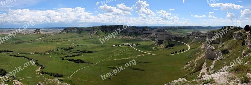 Scotts Bluff Nebraska Scottsbluff 19th Century Landmark Monument