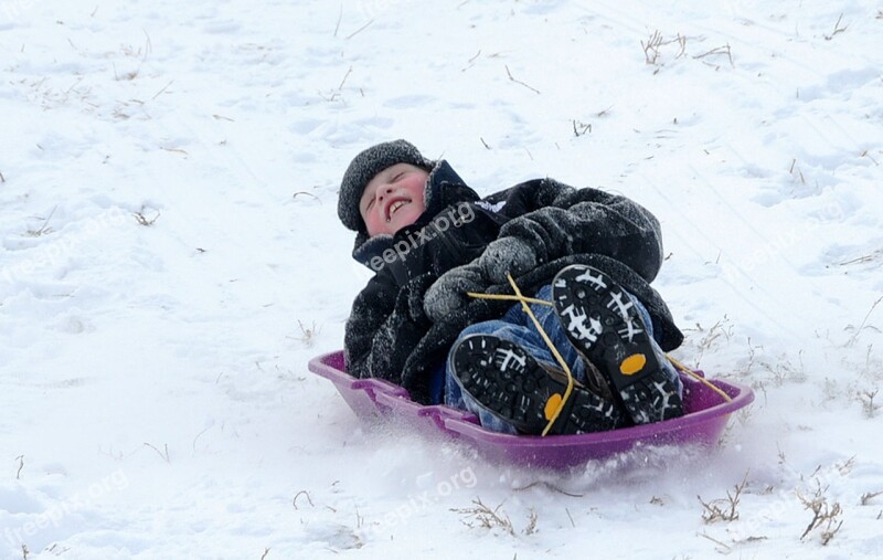 Snow Winter Cold Sledding Season