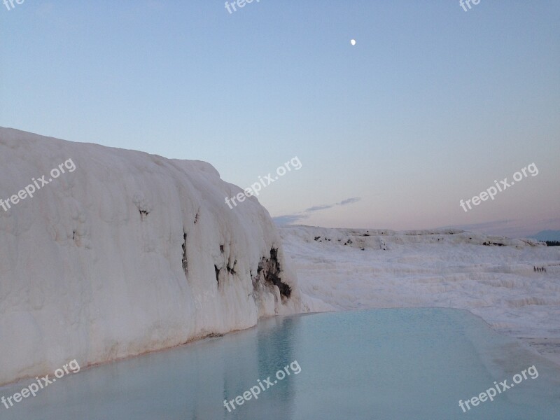 Pamukkale Moon White Free Photos