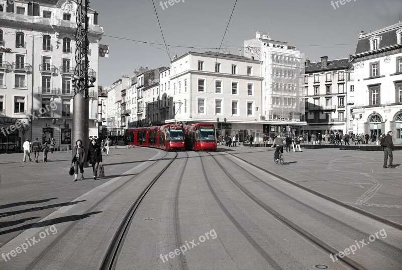 Tram Clermont Public Transport Auvergne France