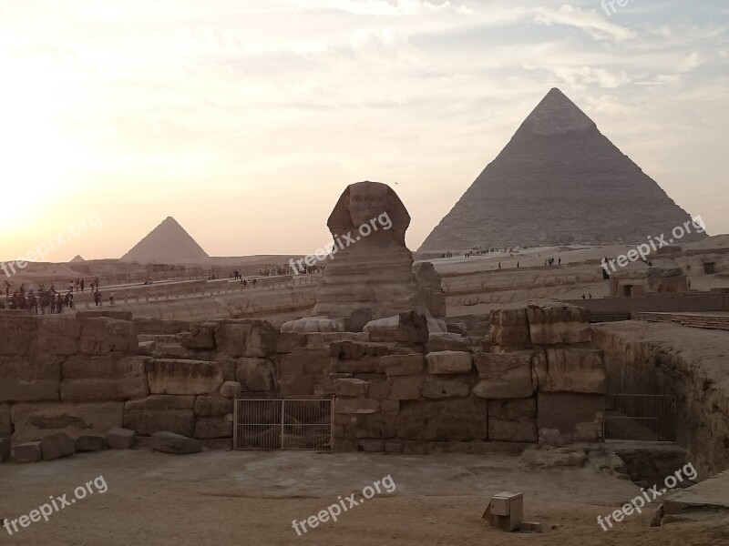 Sphinx Giza Egypt Free Photos