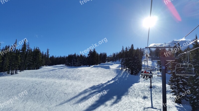 Mt Bachelor Mountain Skiing Snow Sport