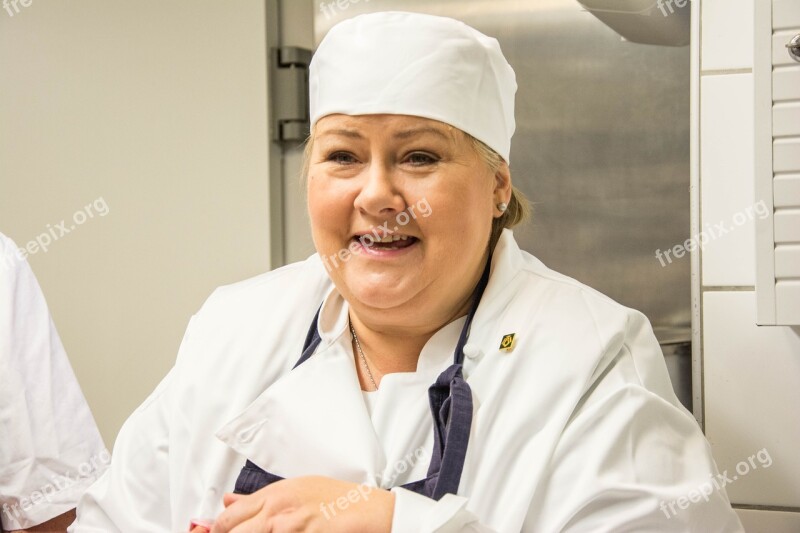 Norwegian Prime Minister Baking Gingerbread Free Photos