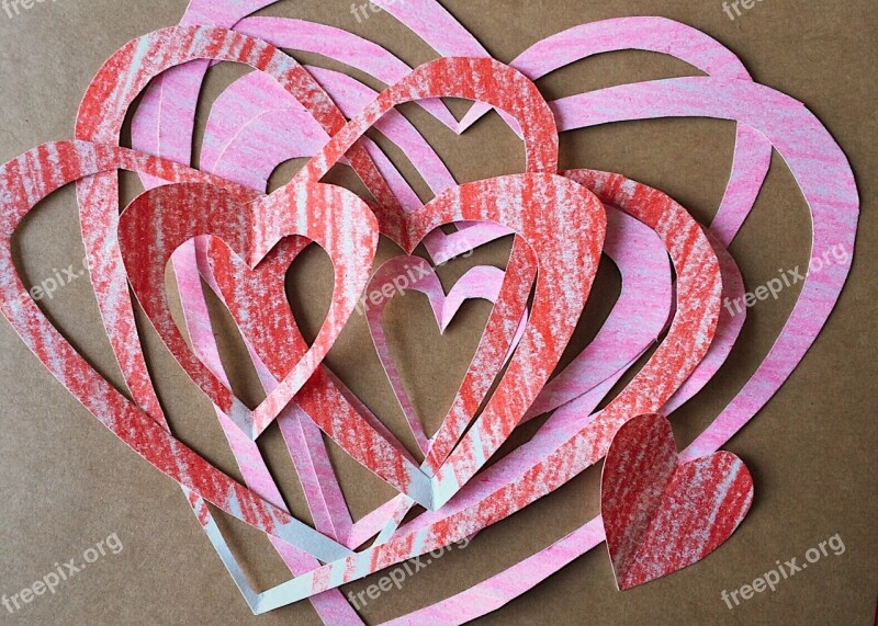 Valentine's Day Valentine Paper Hearts Crafts