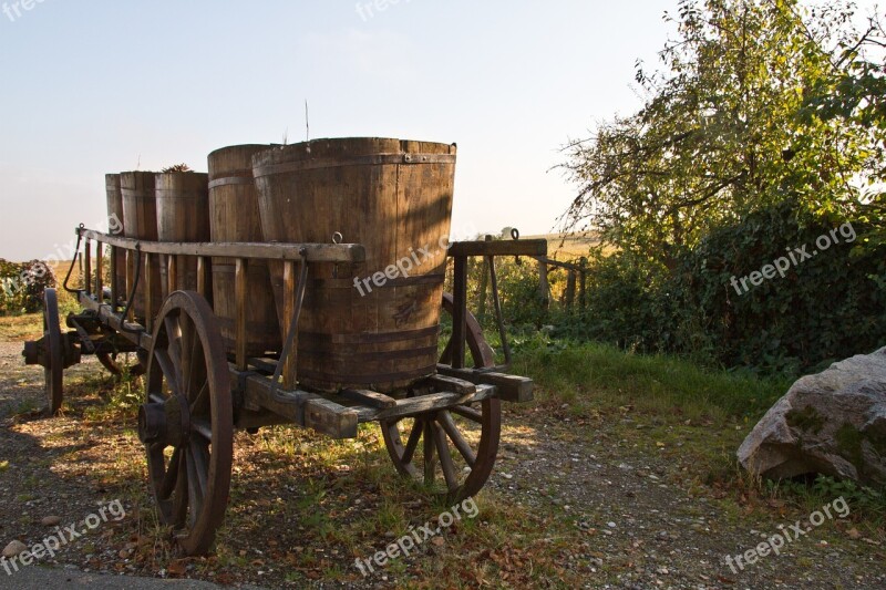 Cart Wine Wine Growers Winemaker Hungary