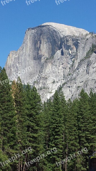 Yosemite Half Dome Mountain National Park Rock