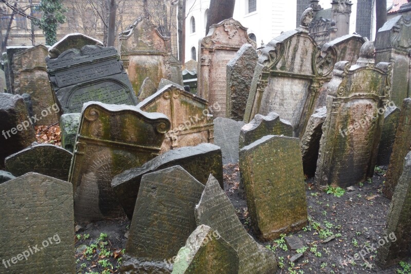 Cemetery Jewish Prague Free Photos