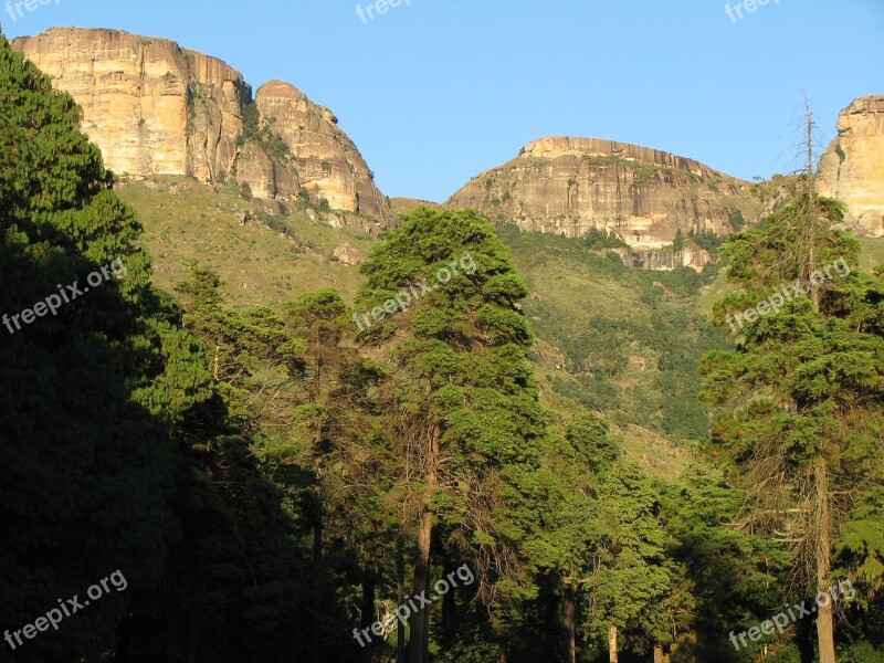 Drakensberg Royal National Park Mountains Holiday Landscape