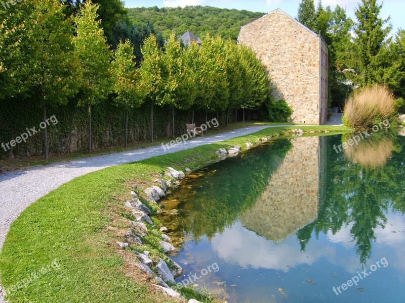 Water Garden Nature Green Water Flow