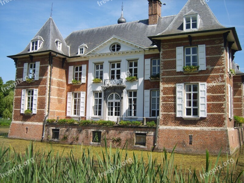 Castle Shots House Facade Belgium