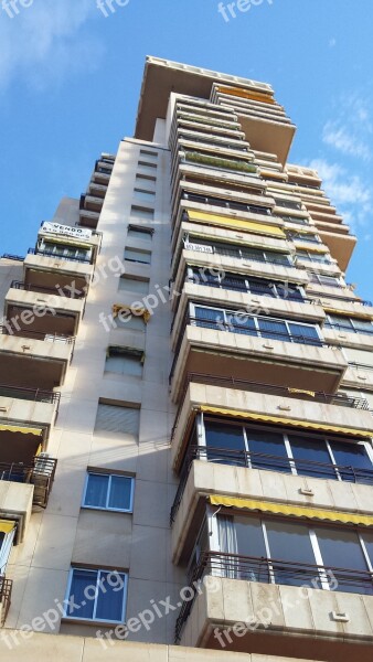 Benidorm Apartment Block High Apartment Free Photos