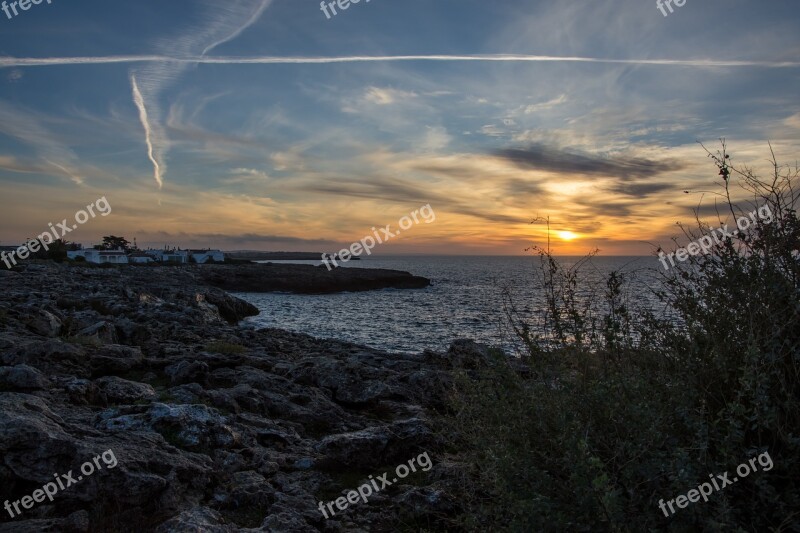 Sea Dawn Landscape Horizon Sky