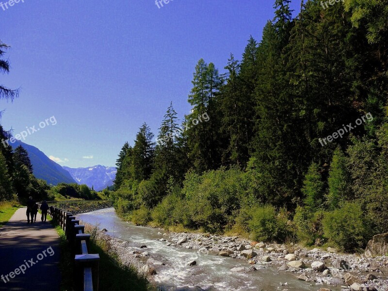 Stream Water Nature Mountain Stream Green