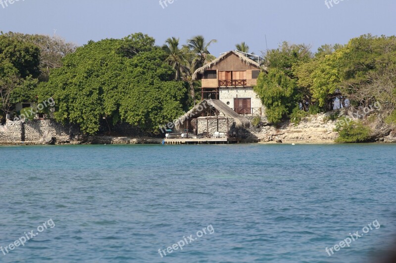 Rosario Islands Cartagena Colombia Beach Sunny