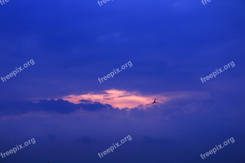 Sunset Sky Light Scenery Vietnam