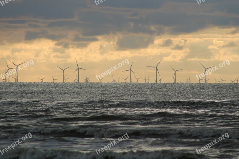 Wind Park Pinwheel Wind Power Wind Energy Eco Electricity